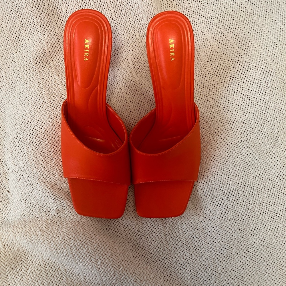 Women's Orange Heels - Picture 2 of 5